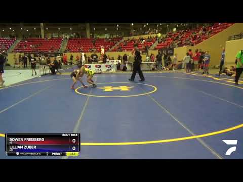 63 Lbs Semifinal - Bowen Freisberg, KS Vs Lillian Zuber, NM 33c5