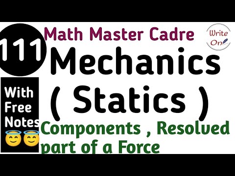 Mechanics for Math Master Cadre 2022 | Statics | Chapter - 21 |Master Cadre| Full Coaching