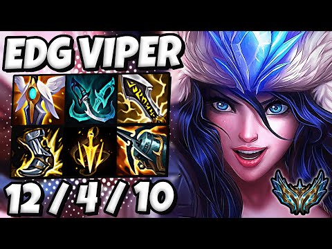 Sivir vs Tristana ADC [ EDG Viper ] Patch 12.16 Korea Challenger ✅