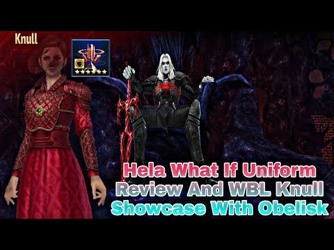 Hela What If Uniform Review And WBL Knull Showcase With Obelisk - Marvel Future Fight