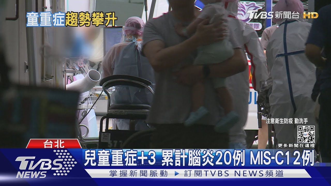兒童重症+3 累計腦炎20例MIS-C12例