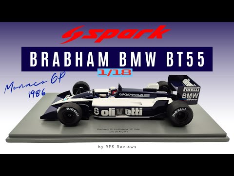 The last dance of Elio De Angelis  - Review & Unboxing Spark Brabham BMW BT55 F1 1/18 modelcar