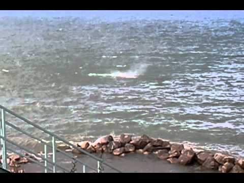 Attacked by water spout lake erie 9/2/13