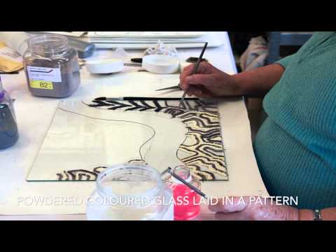 Bucks Open Studios Tlws Johnson Fused glass bowl