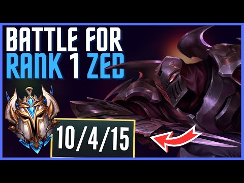 TAKING THE RANK 1 ZED THRONE FROM LL STYLISH! ULTIMATE CHALLENGER FACE-OFF - League of Legends