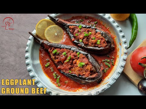 Stuffed Eggplant with Beef | Bademjan shekam-por