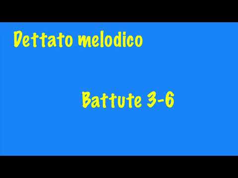 Dettato melodico - Livello intermedio - n. 1