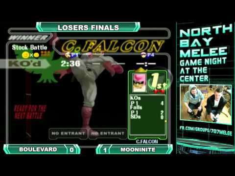 GN@C #1- Boulevard (Luigi) vs Mooninite (Falcon) SSBM LOSERS FINAL