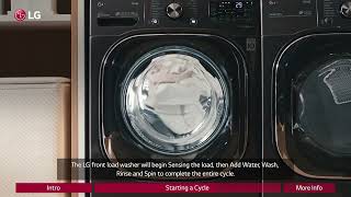 [LG Front Load Washers] How To Select and Start A Cycle