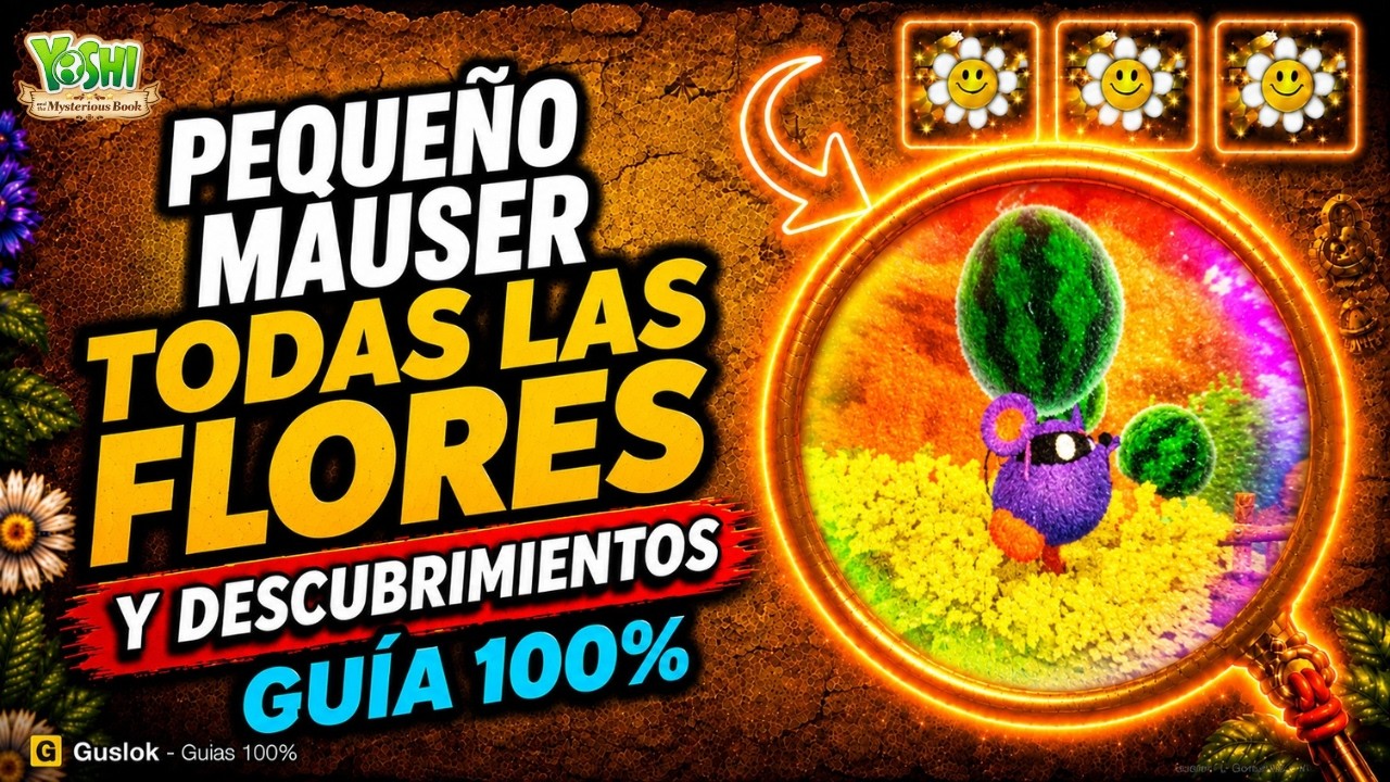 Pequeño Mauser Todos los Coleccionables 100% | Yoshi and the Mysterious Book