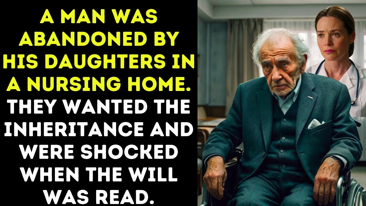 A man was abandoned by his daughters in a nursing home. They wanted the inheritance and were shocked