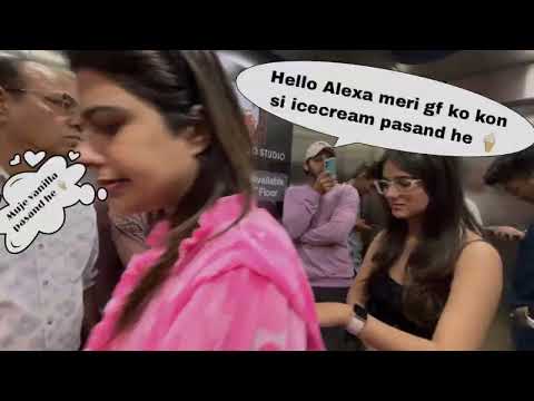 Aalexa gf को कोन सी icecream खिलाऊँ 😂🤣 | PART 1 | PRANK IN LIFT | DIPESH
