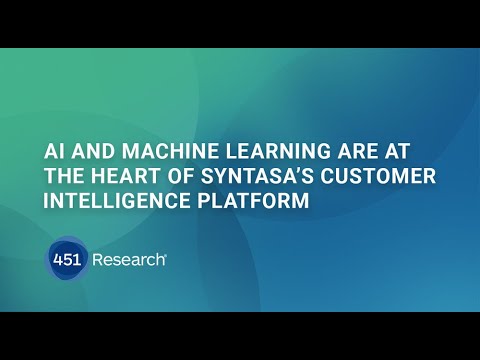 AI and machine learning are at the heart of Syntasa's Customer Intelligence Platform