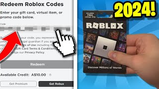 How to Redeem a ROBLOX GIFT CARD in 2024! (REDEEM ROBLOX CODES)
