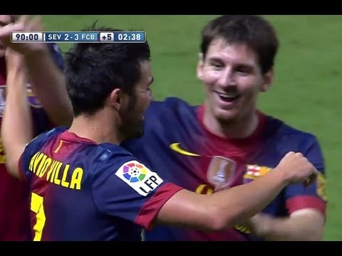 Sevilla FC - FC Barcelona (2-3) Resumen (29/09/12) J6