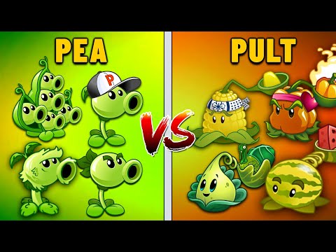 PVZ 2 - Team PEA Vs. Team PULT - Plant vs Plant - Who Will Win?