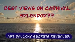Aft Balcony Views on Carnival Splendor: Are They Worth It? Cabin 7442
