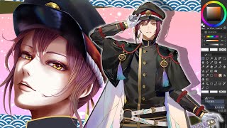 【#刀剣乱舞 】鍛刀しながら面影さんを描く　リベンジ【お絵描き配信】