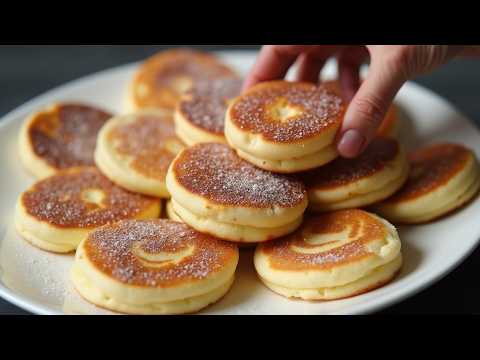 Transform 2 eggs into fluffy Japanese soufflé pancakes! In just 10 minutes!