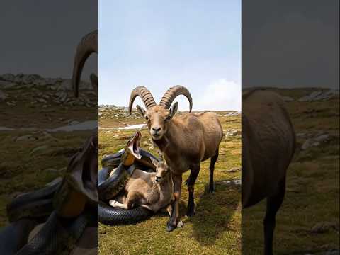 "Alpine Ibex Saves Its Partner With The Help Of A Man" #animals #rescue #wildlife