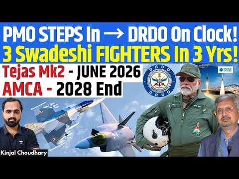India’s Fighter Jet Superpower Moment! DRDO Locks Tejas Mk2 2026 & 5th-Gen AMCA 2028 | Kinjal