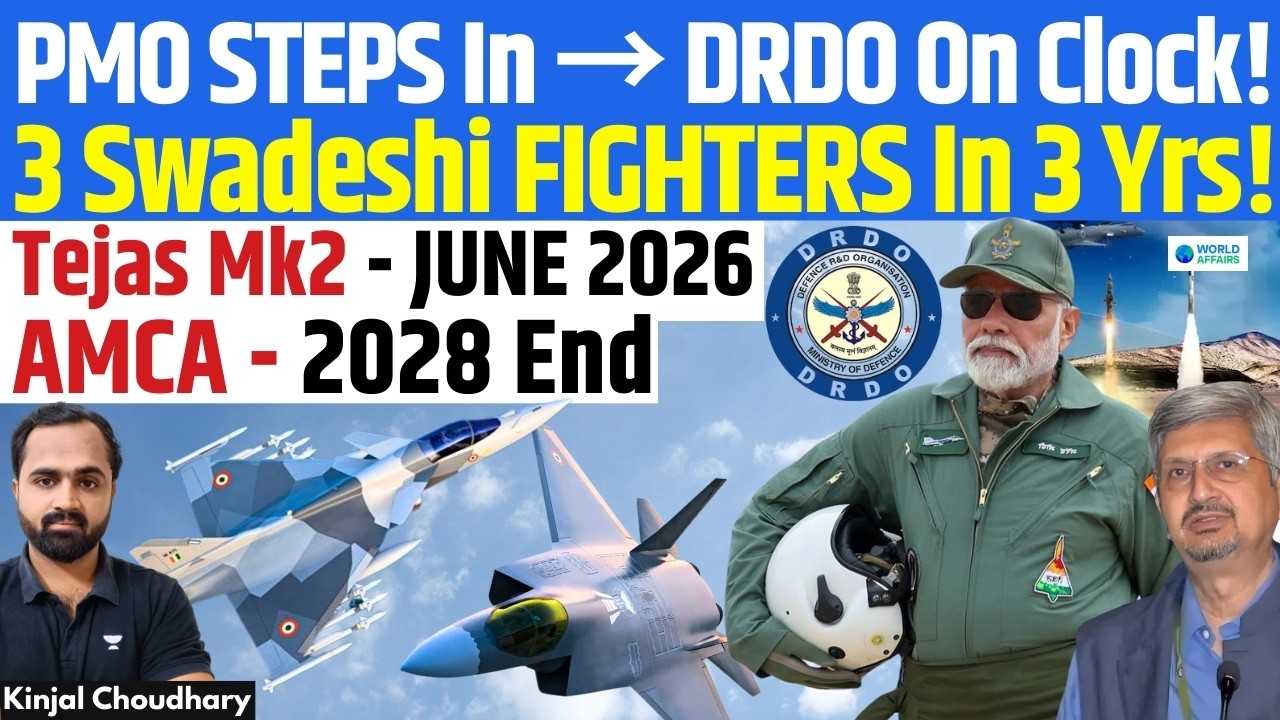 India’s Fighter Jet Superpower Moment! DRDO Locks Tejas Mk2 2026 & 5th-Gen AMCA 2028 | Kinjal