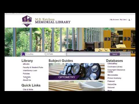 MBKU Library Website Tour