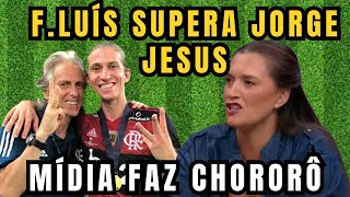 FILIPE LUIS SUPERA JORGE JESUS! MIDIA CHORA! FLAMENGO TRICAMPEÃO!