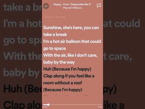 Happy | Pharrell Williams | Lyrics