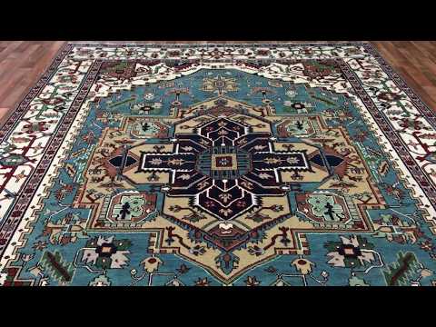 Fine Oriental Serapi Area Rug 8'10X12' - W 1163