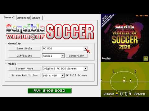 Sensible World of Soccer 2020 (Song and options preview)