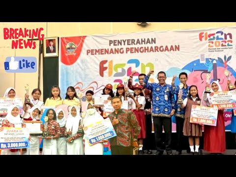 Penyerahan Penghargaan Pemenang FLS2N 2022 Tingkat Provinsi Jawa Tengah
