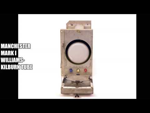 Timeline of memory and storage devices.Kilburn tube,EDSAC,ENIAC,MAGNETIC DRUM MEMORY