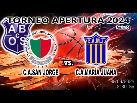 240412 ACBOS Torneo Apertura 2024 | C.A.San Jorge vs C.A.María Juana