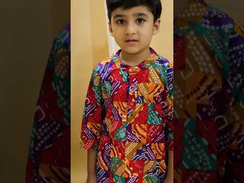 Girl cotton printed lehenga choli set