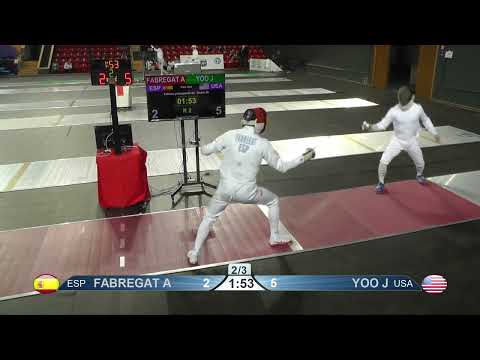 2022 104 T64 26 M E Individual Tbilisi GEO WC RED YOO USA vs FABREGAT ESP