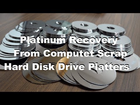 Platinum Recovery From Computer Scrap HDD Platters