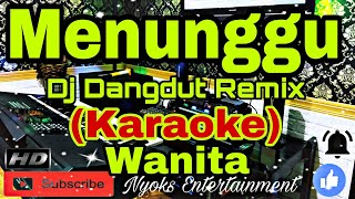 Download lagu MENUNGGU - Ridho Rhoma (KARAOKE) Dangdut Remix Dj || Nada Wanita mp3