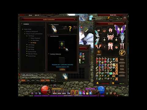 Creating Wings level 1 in season 18.2 - Mu Online