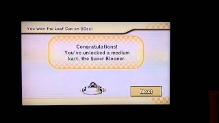 How to Unlock the Super Blooper on Mario Kart Wii, Leaf Cup 50 CC