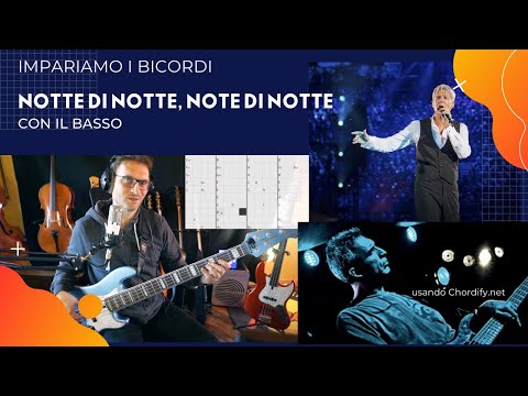 Impariamo i bicordi sul Basso da Notte di Note Note di Notte Baglioni versione Live con Paolo Costa