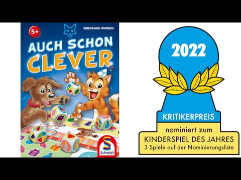 Nominiert zum Kinderspiel des Jahres 2022: „Auch schon clever“