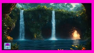 Deep Sleep Waterfalls Rainforest Bird Sound Relax