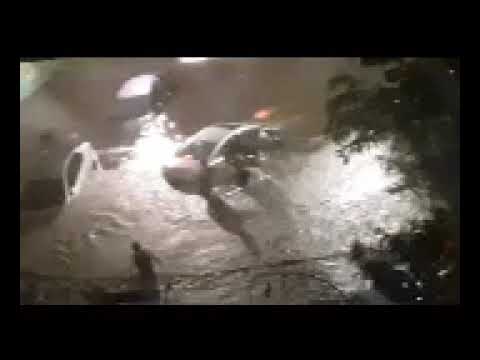 Hurricane Ida - September 1st, 2021 at 1010PM  Flushing, Queens, NY on 158th Street and Station Rd