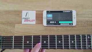 Song controls demo - Fret Zealot app feature