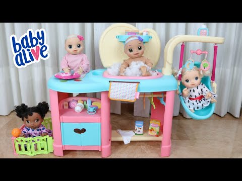 BABY ALIVE LAURINHA E SUAS AMIGUINHAS NA VOLTA A CRECHE DA BABY ALIVE