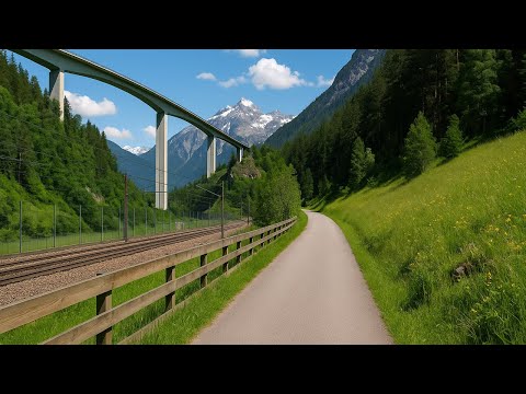 Cycling the Alps in 4K | Stunning Ride from Sterzing to Brenner on Historic Railway Path