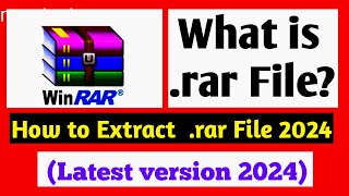 How to install winrar file on windows 10|Extract Rar File in windows 10|#windows10 #winrar