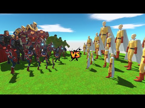 One-Punch Man Saitama vs. Marvel Avengers Power Levels - Animal Revolt Battle Simulator