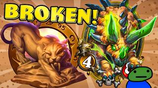Literally Game Breaking Combo! | Hearthstone Battlegrounds